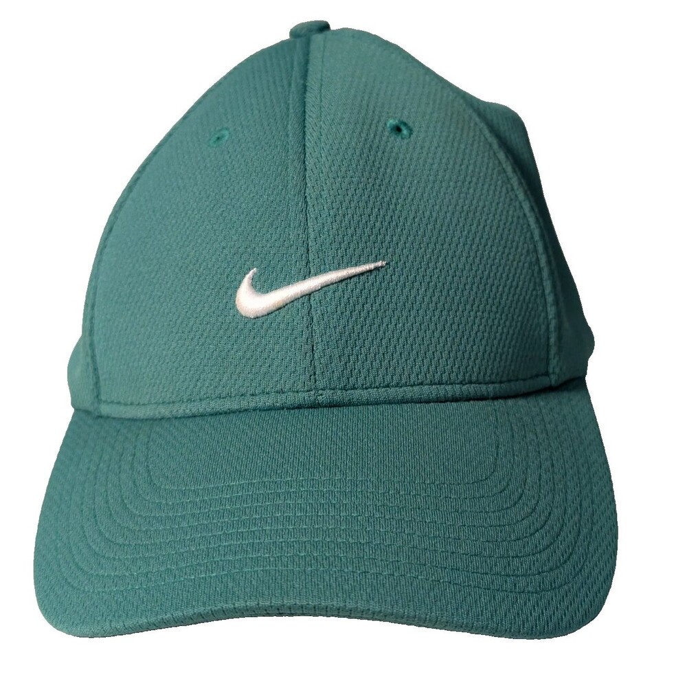 Vintage 2006 Nike Swoosh Fitted Mesh Hat Cap Teal Green L/XL NWT Deadstock Y2K